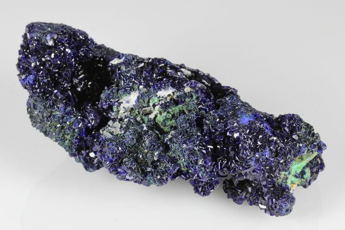 Sparkling Azurite Crystals with Malachite - Laos #178162